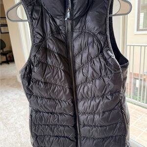 Black/Gray Quilted Puffer Vest